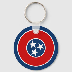 Tennessee State Flag Key Ring