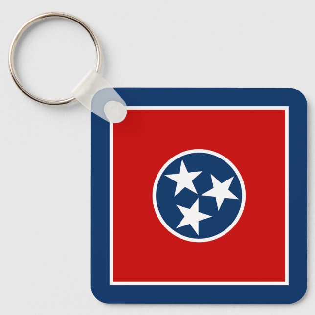 Tennessee State Flag Key Ring (Front)