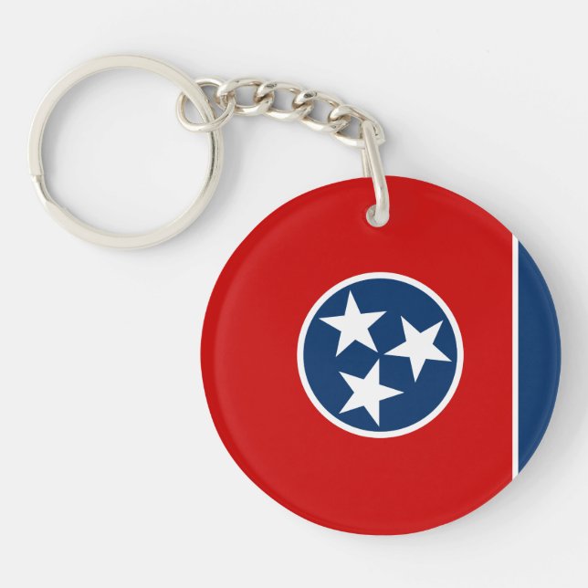 Tennessee State Flag Key Ring (Front)