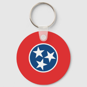 Tennessee State Flag Key Ring