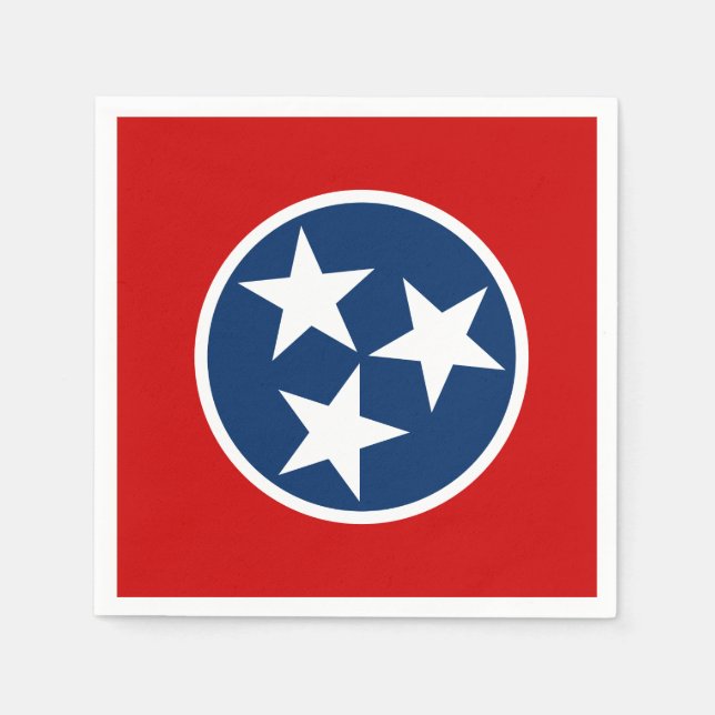 Tennessee State Flag Napkin (Front)