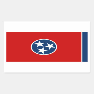 Tennessee State Flag Rectangular Sticker