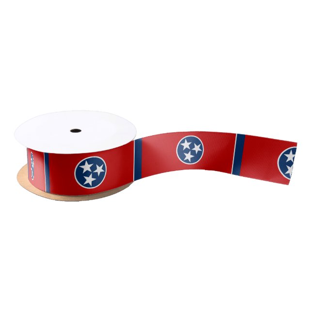 Tennessee State Flag Satin Ribbon (Spool)