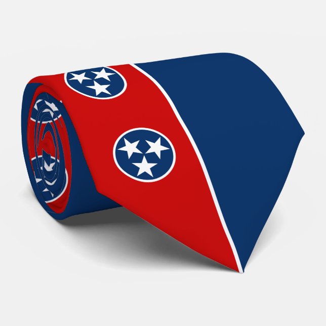 Tennessee State Flag Tie (Rolled)