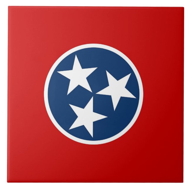 Tennessee State Flag Tile (Front)