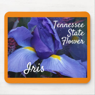 Tennessee State Flower Iris Nature Photography Mouse Pad