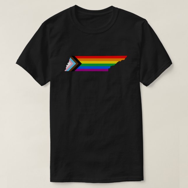 Tennessee State Pride LGBTQ Progress Pride T-Shirt (Design Front)