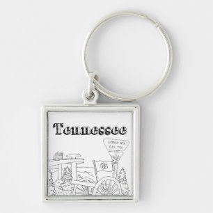 Tennessee State Symbols Volunteer State Images Key Ring