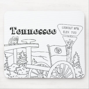 Tennessee State Symbols Volunteer State Images Mouse Pad