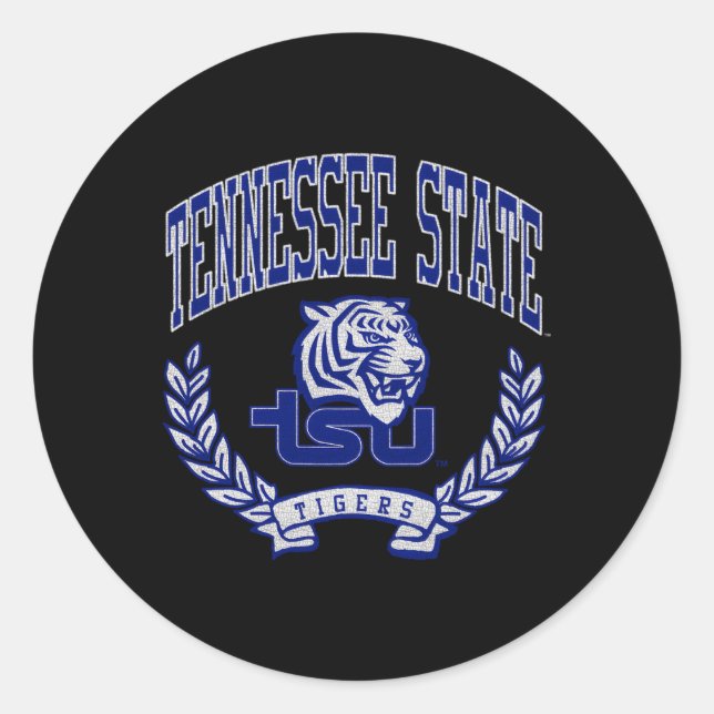 Tennessee State Tigers Victory Classic Round Sticker (Front)