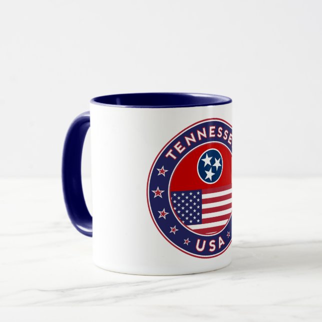Tennessee sticker, phone case, tote bag, clock mug (Front Left)