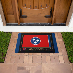Tennessee & Tennessee Flag house mat /sports USA