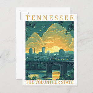 Tennessee the Volunteer State USA Travel Place Postcard