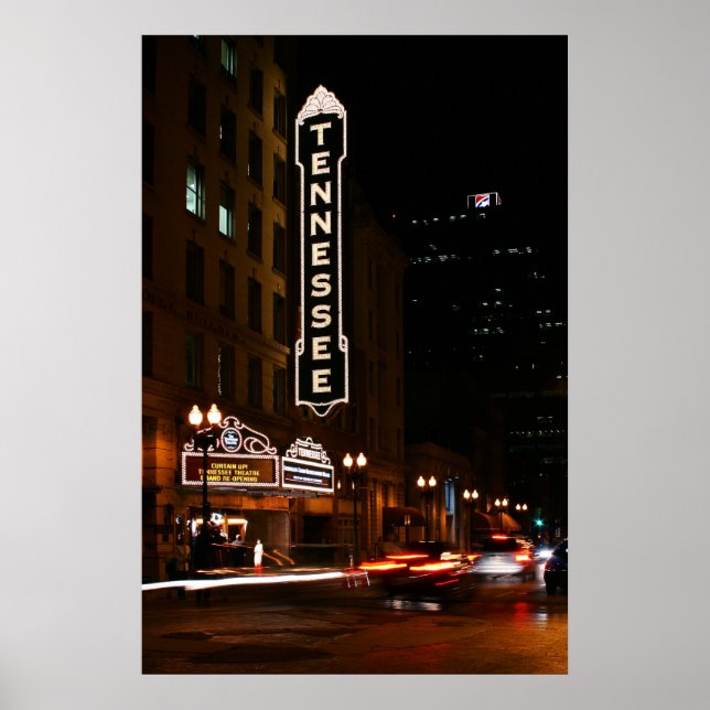 Tennessee Theatre Night Poster (Front)