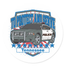 Tennessee To Protect and Serve Police Squad Car