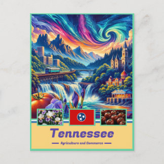 Tennessee Treasures Vibrant Landmarks Postcard