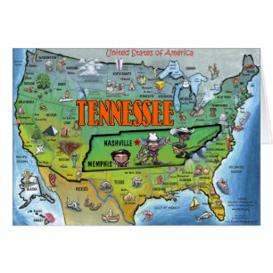 Tennessee USA Map