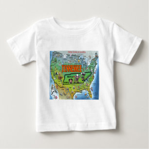Tennessee USA Map Baby T-Shirt