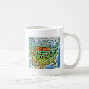 Tennessee USA Map Coffee Mug