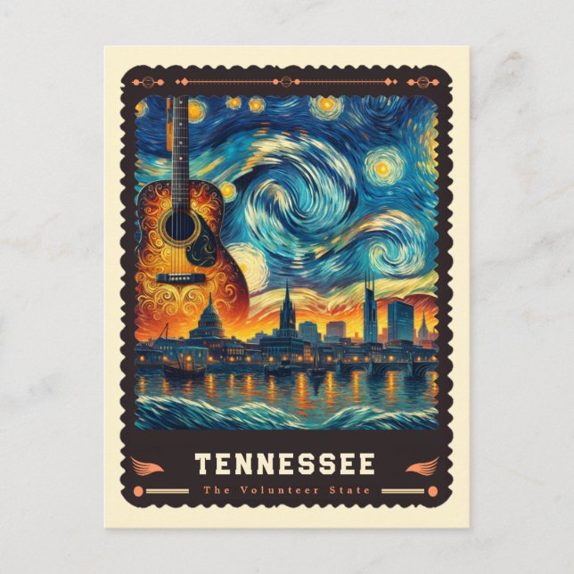 Tennessee | Vincent Van Gogh Inspired Postcard (Front)