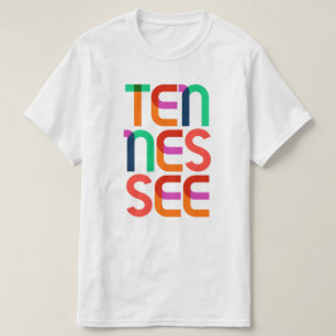 Tennessee Vintage Retro Colourful 80s Pop Art T-Shirt