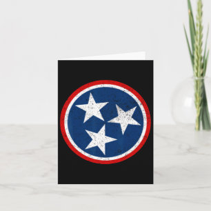 Tennessee Volunteer State - Distressed Tristar Fla Card
