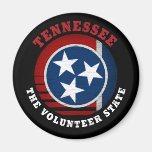 TENNESSEE VOLUNTEER STATE FLAG MAGNET