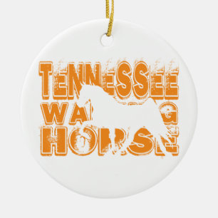 Tennessee Walking Horse Ceramic Tree Decoration
