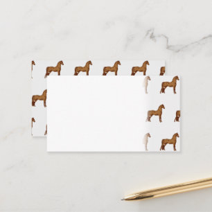 Tennessee Walking Horse Equestrian Watercolor Appointment Card