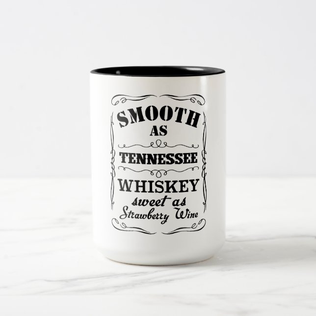 Tennessee whiskey Two-Tone coffee mug (Center)