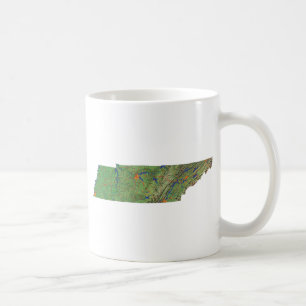 Tennesseean Flag + Map Mug
