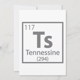 Tennessine - Tennessee Science Periodic Table