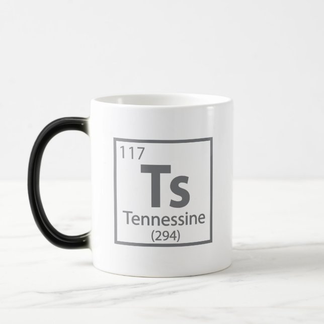 Tennessine - Tennessee Science Periodic Table Magic Mug (Left)