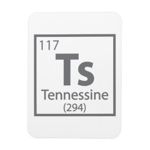 Tennessine - Tennessee Science Periodic Table Magnet