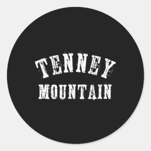 Tenney Mountain Plymouth New Hampshire Skiing Skie Classic Round Sticker
