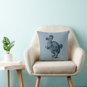 Tenniel's Dodo, Indigo Cushion