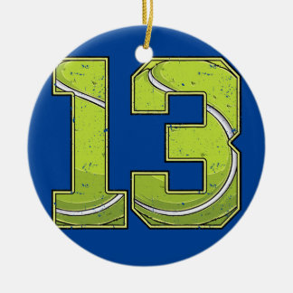 Tennis 13th Birthday Boy Girl Thirteen 13 Years Ceramic Ornament