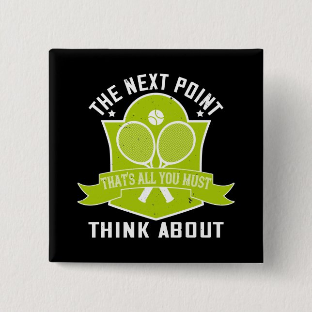 Tennis - 15 cm square badge (Front)