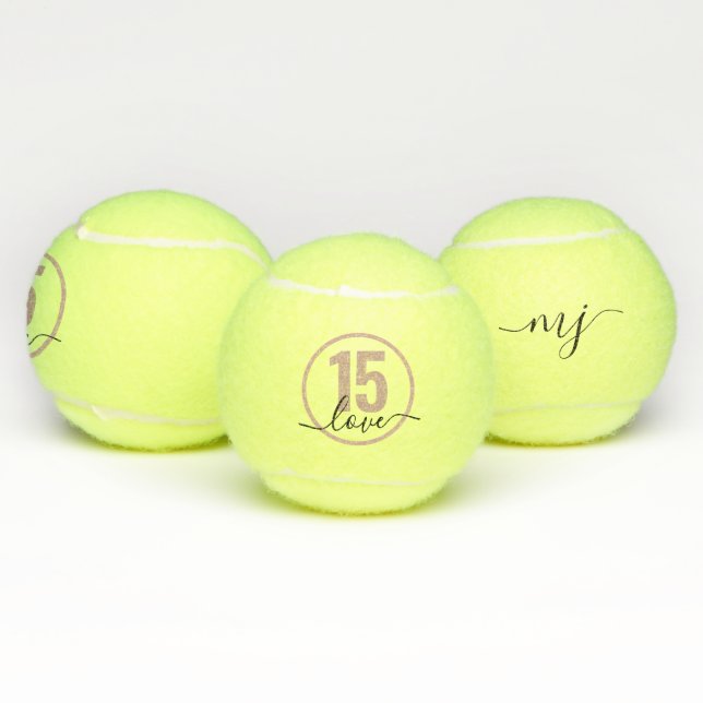 Tennis 15th Birthday Personalised Balls (Multi)