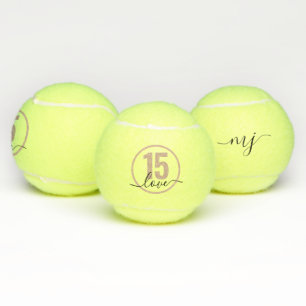 Tennis 15th Birthday Personalised Tennis Balls
