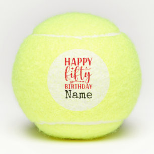 Tennis 50th Birthday Tennis Balls