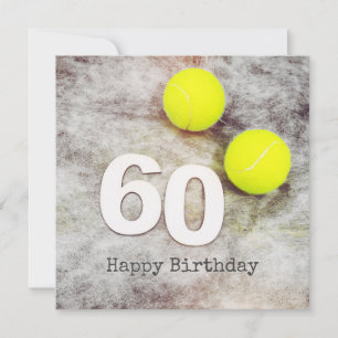 Tennis 60th Birthday with tennis balls