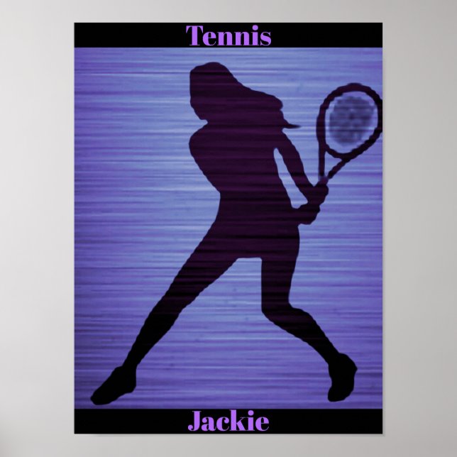 Tennis Abstract Poster (Front)