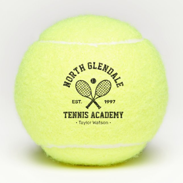 Tennis Academy Personalised Balls (Front)