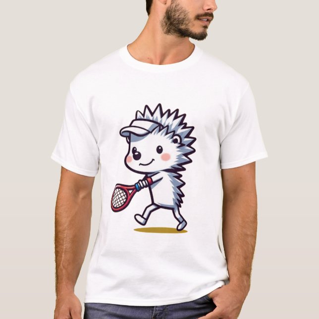 TENNIS ACE HEDGEHOG T-Shirt (Front)