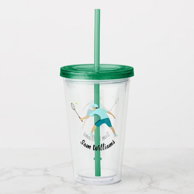 Tennis Acrylic Tumbler (Front)