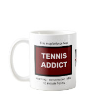 Tennis Addict Add Your Name Monogram Initial