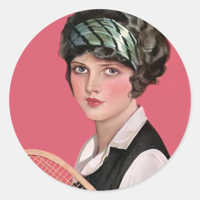 Tennis Anyone Classic Round Sticker (Front)