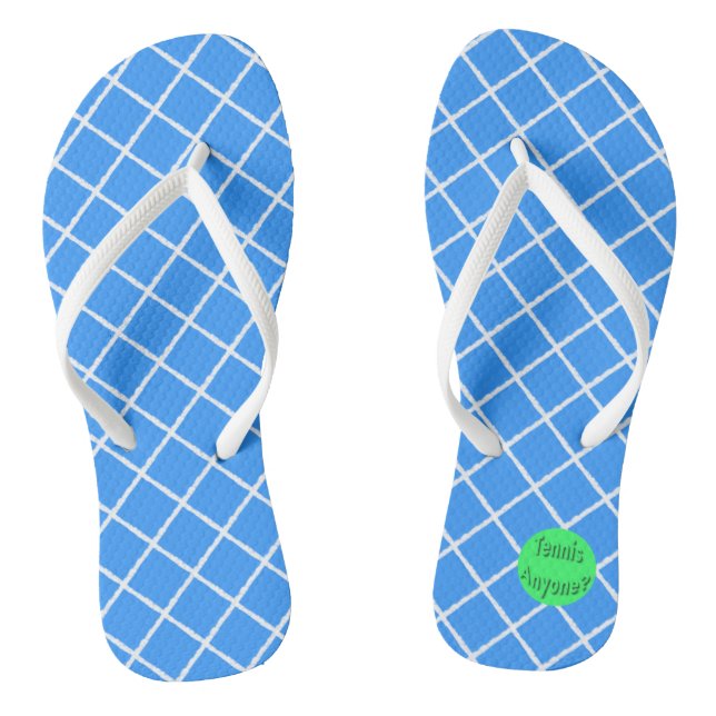 Tennis Anyone? Thongs (Footbed)
