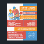Tennis Art Design, Tennis Lessons/Classes Flyer<br><div class="desc">Tennis Art Design,  Tennis Lessons/Classes Advertising Flyers By The Business Card Store.</div>